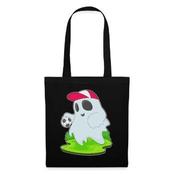 Fantôme Halloween Football - Sac en tissu - noir - Devant