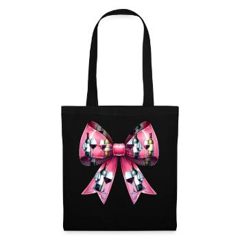 Coquette Bow Wine Drinker Pink - Tote Bag - black - Front