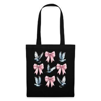 Coquette Bow Pigeon Hunt Hunter Pink Bow Mom - Tote Bag - black - Front