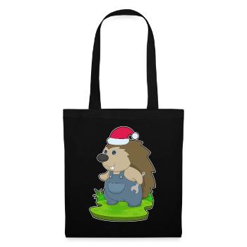 Mécanique de Noël hérisson - Sac en tissu - noir - Devant
