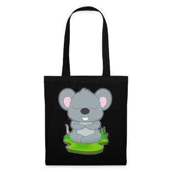 Mouse Yoga Fitness Meditation - Tote Bag - black - Front