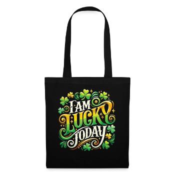 Glückstag Heute St. Patrick's Day - Stoffbeutel - Schwarz - Vorne