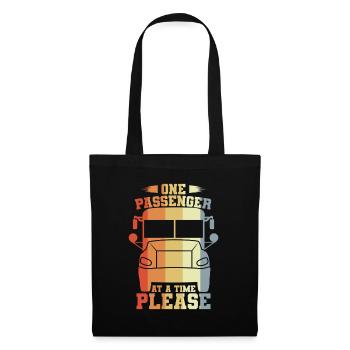 One passenger at a time, please - Tote Bag - black - Front