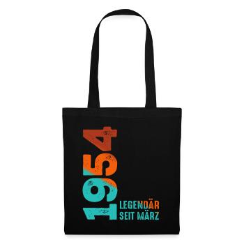 Légendaire depuis mars 1954 Mars 1954 Anniversaire 1954 - Sac en tissu - noir - Devant