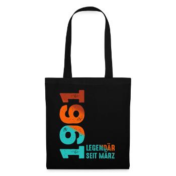 Légendaire depuis mars 1961 mars 1961 Anniversaire 1961 - Sac en tissu - noir - Devant