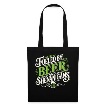 Bière et farces de la Saint-Patrick Motivation - Sac en tissu - noir - Devant