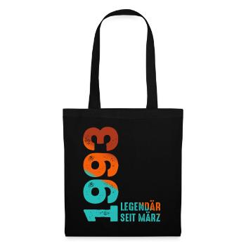 Légendaire depuis mars 1993 Mars 1993 Anniversaire 1993 - Sac en tissu - noir - Devant
