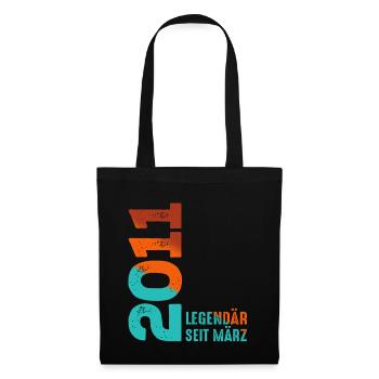 Legendary Since March 2011 March 2011 Birthday 2011 - Tote Bag - black - Front