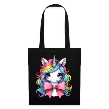 Coquette Bow Unicorn Mothers Day Pink Bow - Tote Bag - black - Front