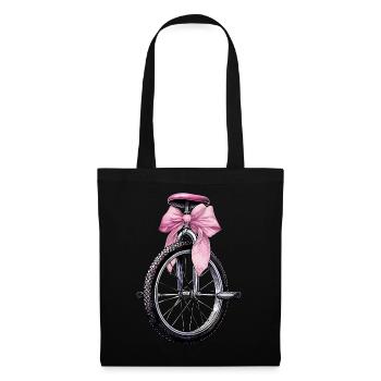 Coquette Bow Unicycling Unicycle Mom Pink - Tote Bag - black - Front