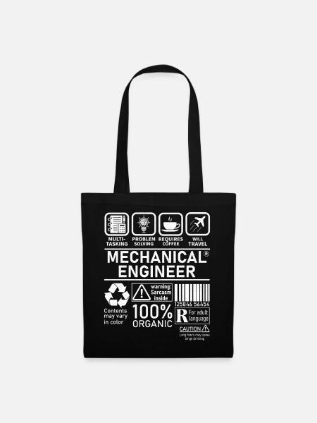 Mechanical Engineer multi tasking problem solving - Stoffbeutel - Schwarz
