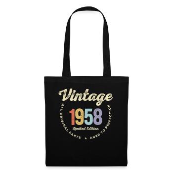 Retro Vintage 1958 - 67 Birthday - Tote Bag - black - Front