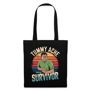 Belly Ache, Survivor, Retro Design - Tote Bag - black - Front