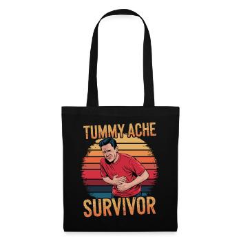 Bauchweh Überlebender Tummy Ache Survivor - Tote Bag - black - Front