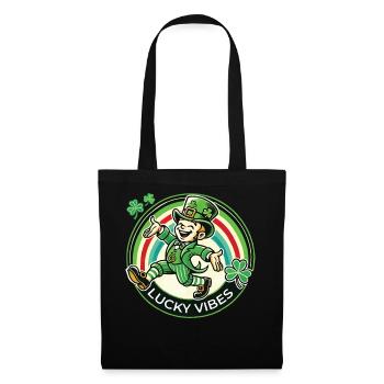 Joyeuses vibrations de la Saint-Patrick - Sac en tissu - noir - Devant