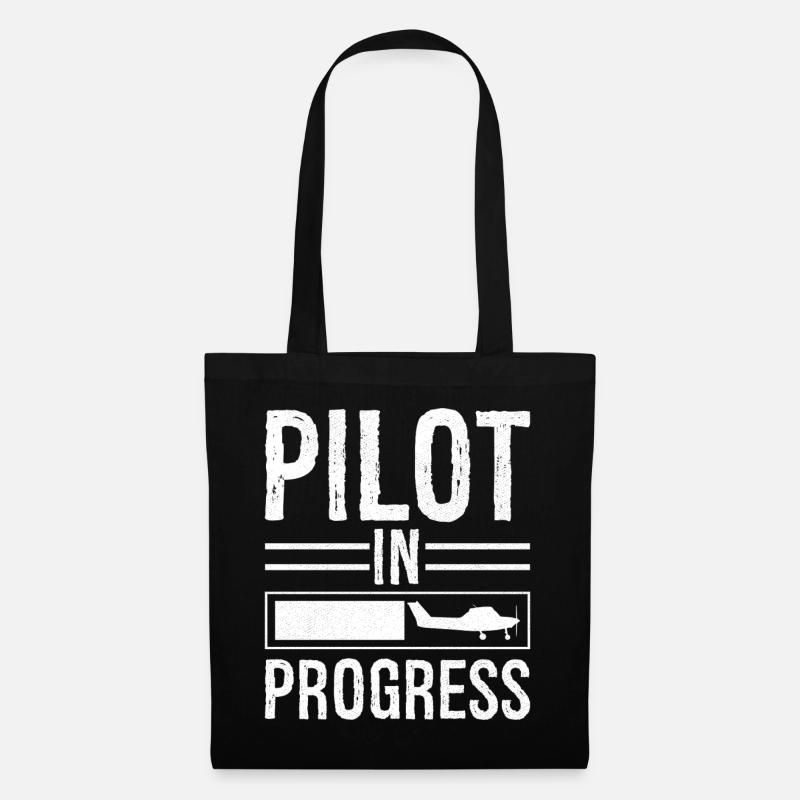 Pilot In progress - Stoffbeutel - Schwarz