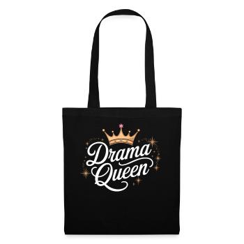 Drama Queen Königin Prinzessin Selbstwert Frauen - Stoffbeutel - Schwarz - Vorne
