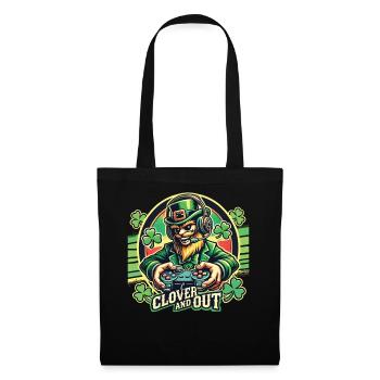 clover and out Gamer St. Patrick's Day Fun - Tote Bag - black - Front