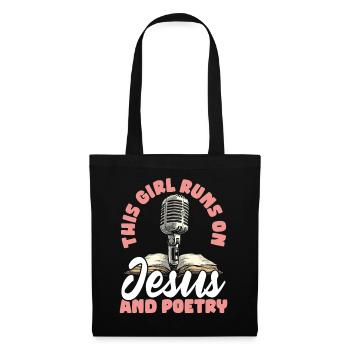 Poésie Slam Comptine Slam Poésie Poète Poète - Sac en tissu - noir - Devant