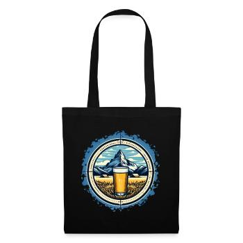 Mountain and Beer Adventure Design - Tote Bag - black - Front