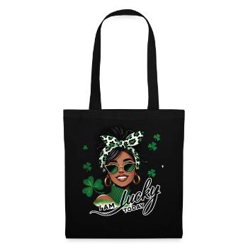 La Saint-Patrick ma fille, je suis heureuse aujourd’hui - Sac en tissu - noir - Devant