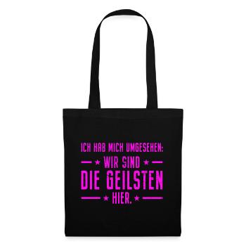 J’ai regardé autour de moi, nous sommes les plus chauds ici - Sac en tissu - noir - Devant