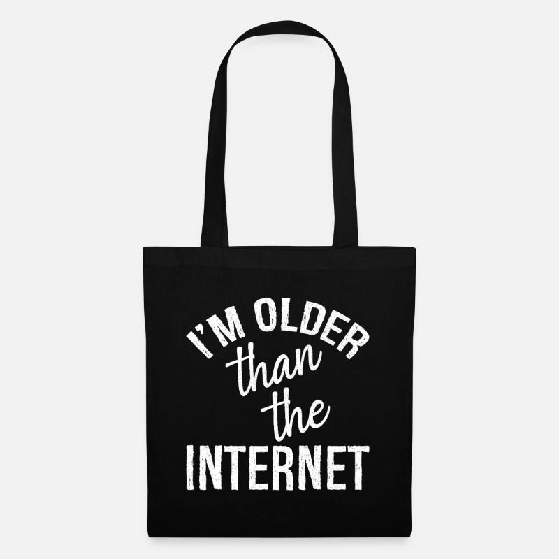 I'm older than the Internet - Stoffbeutel - Schwarz