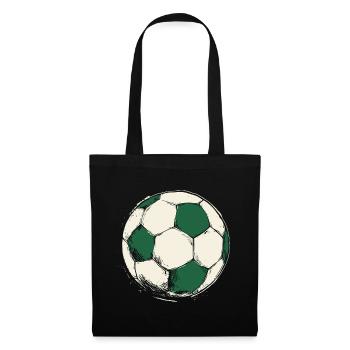 Football vert pour les équipes et les clubs - Sac en tissu - noir - Devant