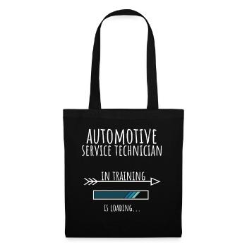 Automotive Service Technician in Ausbildung Beruf - Stoffbeutel - Schwarz - Vorne