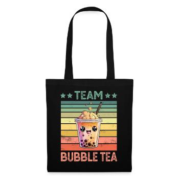 Bubble Tea - Stoffbeutel - Schwarz - Vorne
