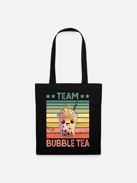 Bubble Tea - Stoffbeutel - Schwarz