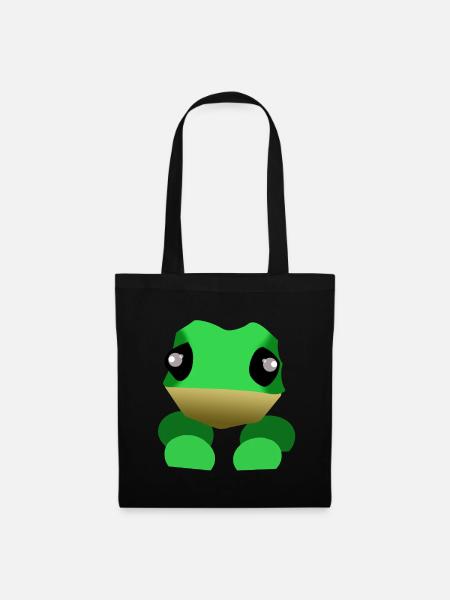Frosch - Stoffbeutel - Schwarz