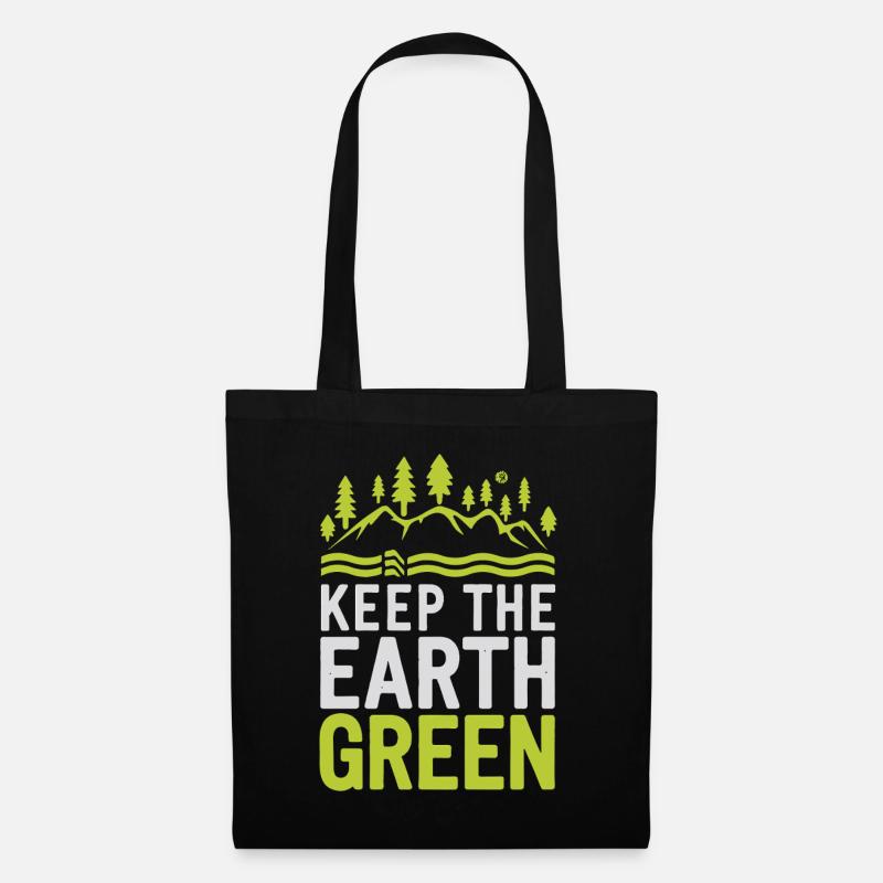 Earth day - Stoffbeutel - Schwarz