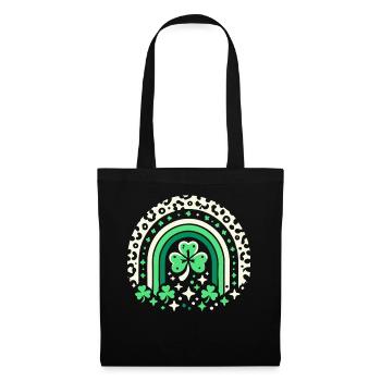 St. Patrick's Day Shamrock Rainbow Luck - Tote Bag - black - Front