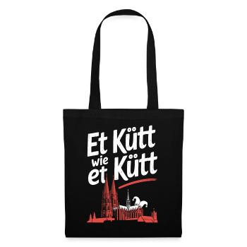Köln Et Kütt Wie Et Kütt Kölner Grundgesetz Kölsch - Stoffbeutel - Schwarz - Vorne