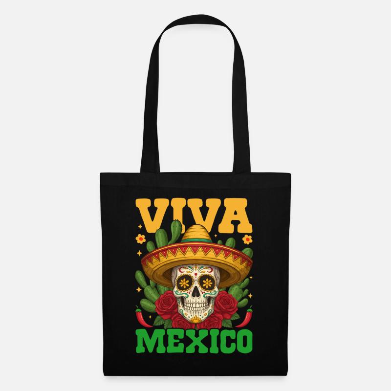Viva Mexico - Stoffbeutel - Schwarz