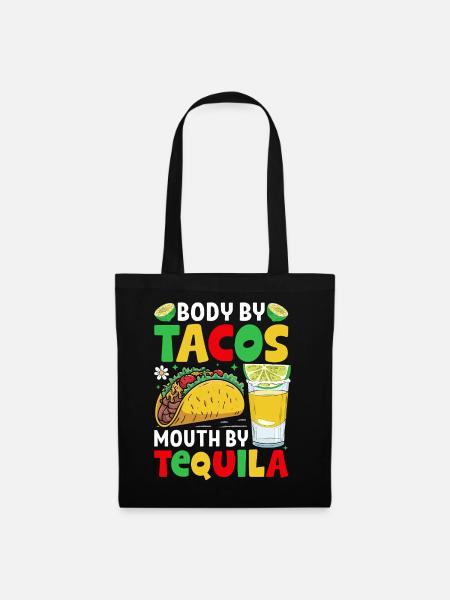 Tacos Tequila - Stoffbeutel - Schwarz