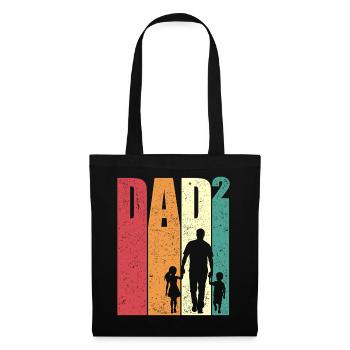 Dad High 2 Dad Daughter Son Retro Gift - Tote Bag - black - Front