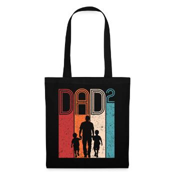 Dad High 2 Father Two Sons Father's Day Gift - Tote Bag - black - Front