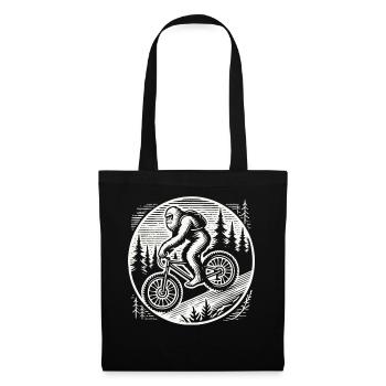 Aventure à vélo Bigfoot dans les bois - Sac en tissu - noir - Devant