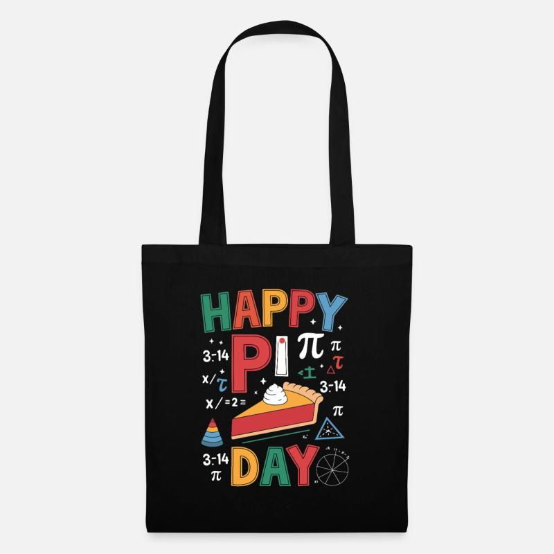 Happy Pi Day - Stoffbeutel - Schwarz