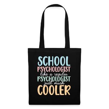 Psychologue scolaire Psychologie scolaire - Sac en tissu - noir - Devant