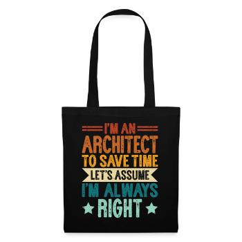 Architect - Tote Bag - black - Front