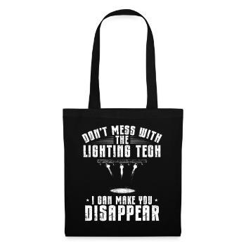 Lighting technician Lighting technician Lighting technology - Tote Bag - black - Front