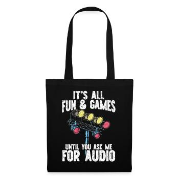 Lighting technician Lighting technician Lighting technology - Tote Bag - black - Front