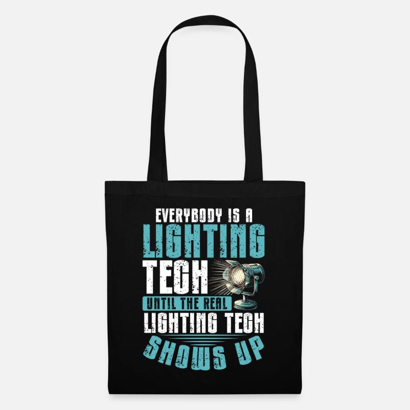 Lighting technician Lighting technician Lighting technology - Tote Bag - black
