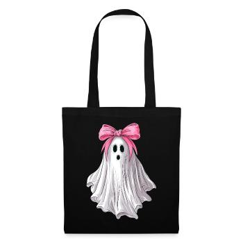 Coquettish Bow Ghost Ghost Spooky - Tote Bag - black - Front