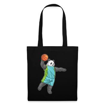 Panda Basketball Player Basketball - Tote Bag - black - Front
