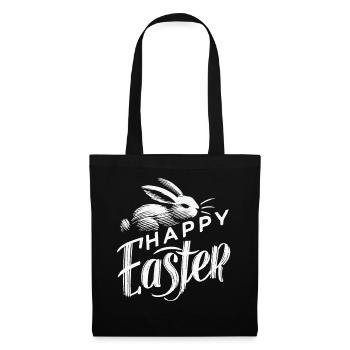 Easter Bunny Retro Look Happy Easter - Tote Bag - black - Front