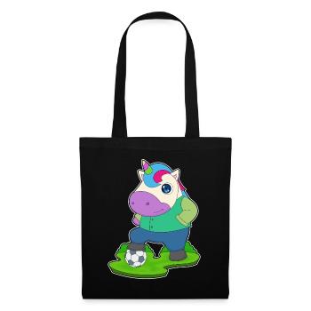 Unicorn Soccer Player Soccer - Tote Bag - black - Front